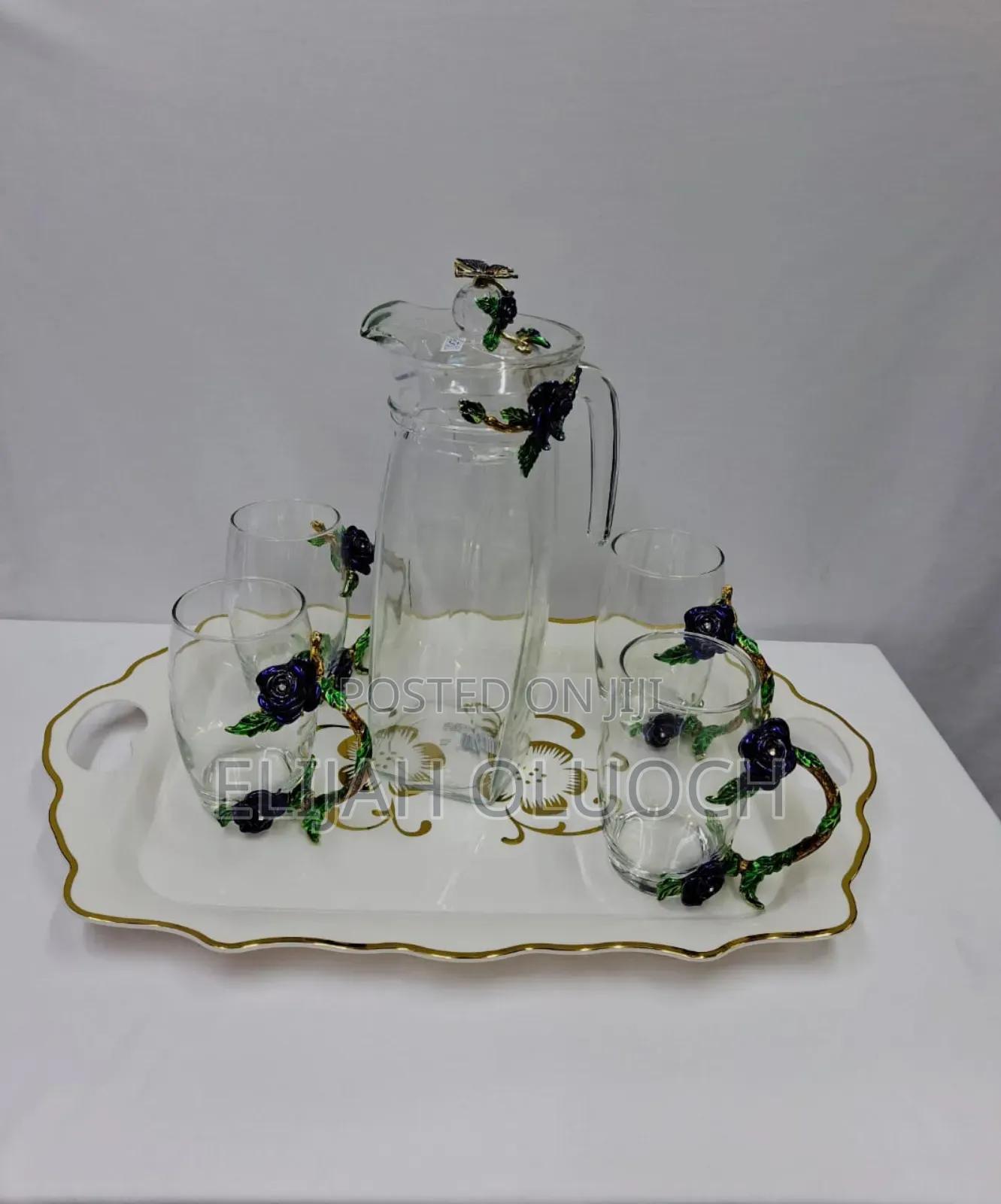 5 PCS Flowered Water Set
