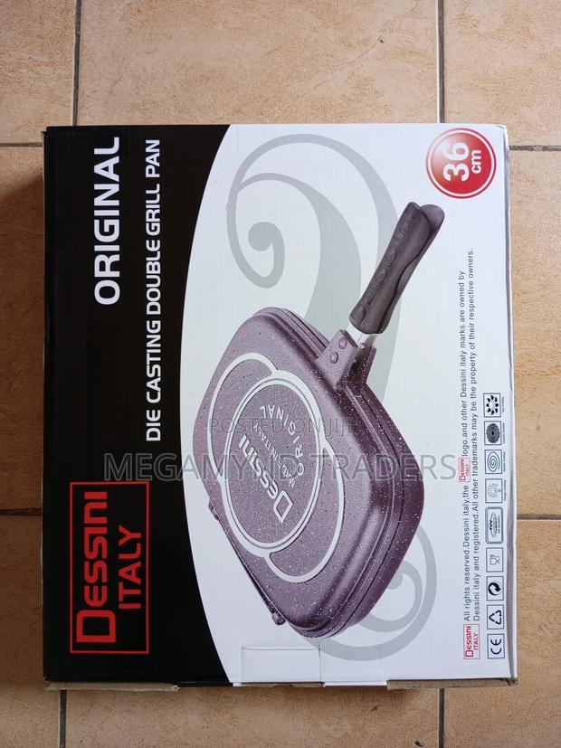 36cm Dessini Double Grill Pan/Die Casting Pan - thumbnail 6