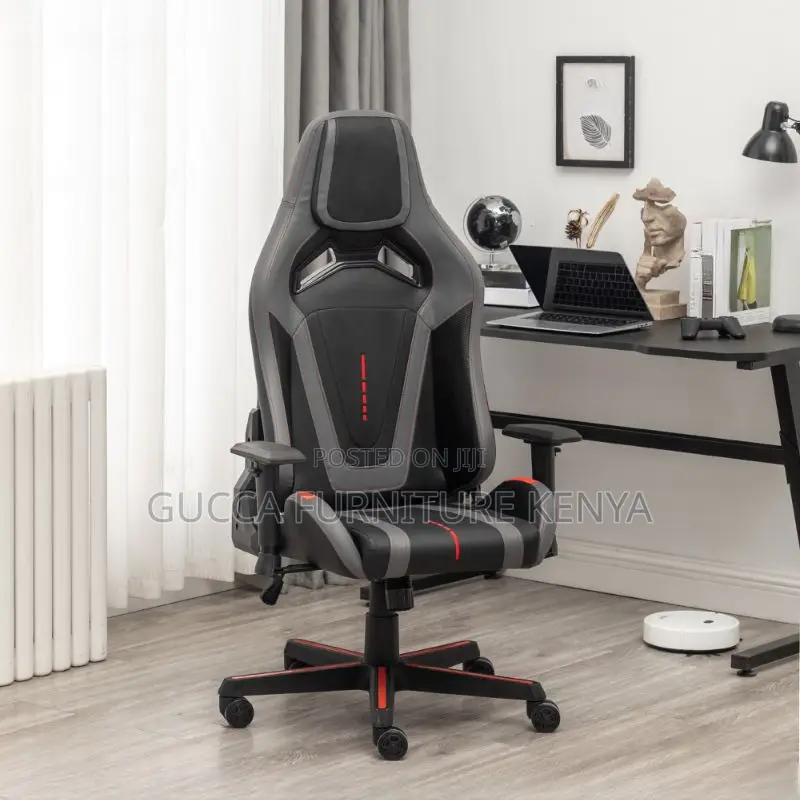Office Chairs: Leather Office Home Gamer Adjustable Chair