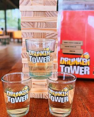 Jenga Drunken Tower With Shot Glasses ^Party Drunken Tower - thumbnail 2