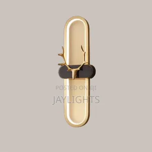 Led Wall Lamp Fixtures Animal Deer Head Indoor Lighting