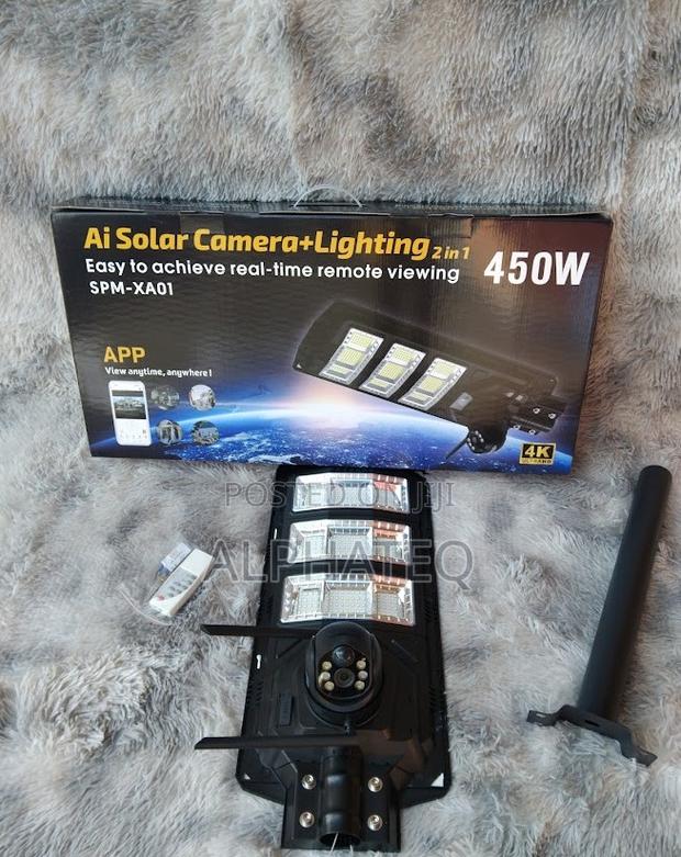 4g Sim Card Courtyard Solar Street Light CCTV Camera - main view