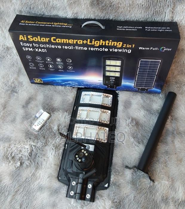 450 Wat 2in1 Solar and Camera Lighting Street Light Survelli - main view