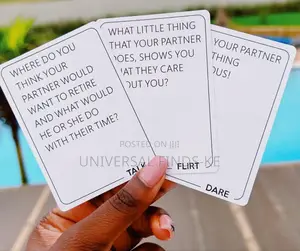 Talk Flirt Dare ^Three Games in One Card Game