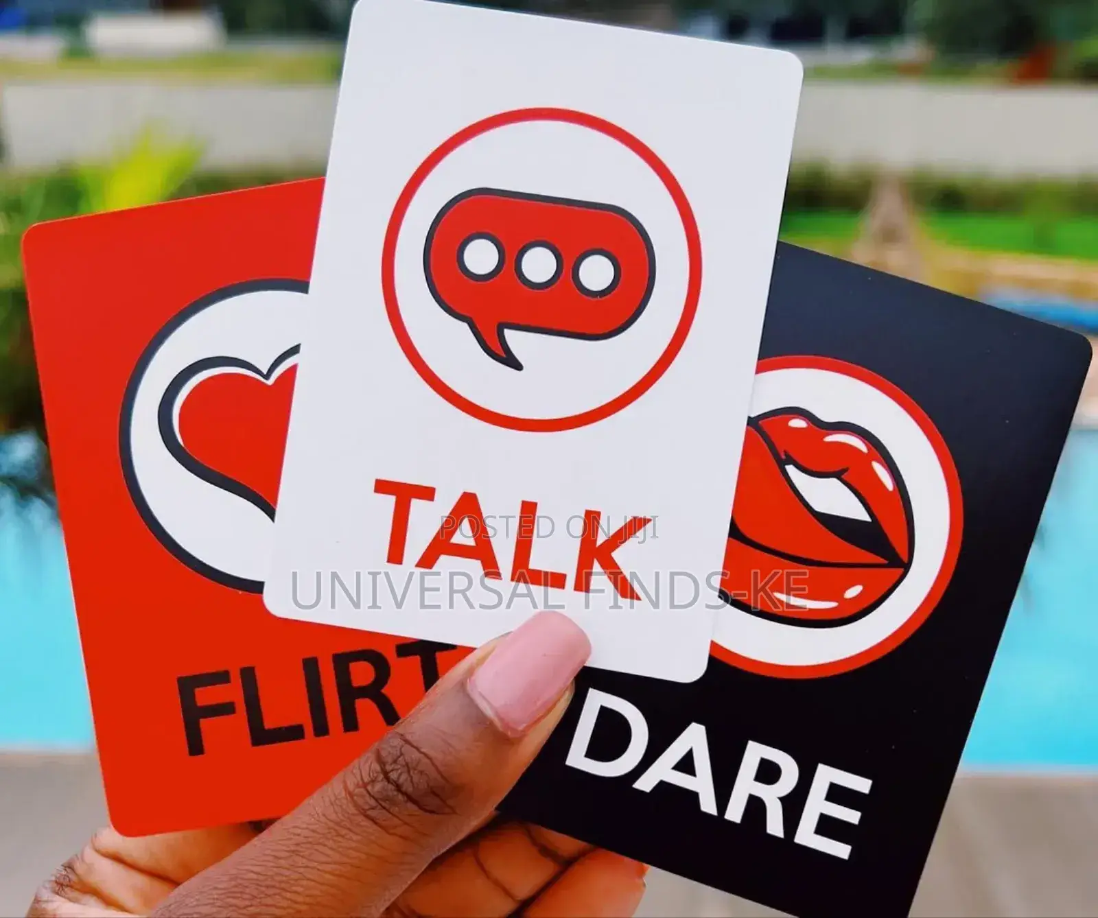 3 Games in 1 : Talk Flirt Dare Card Game