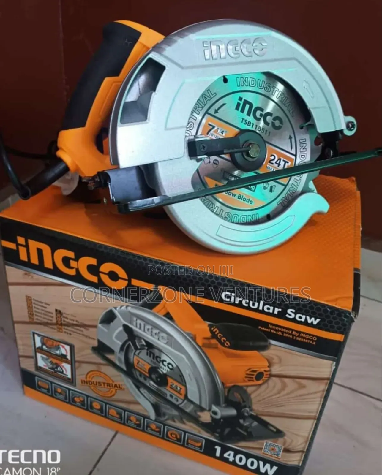 Ingco Circular Saw 1400w/ Circular Saw 7"
