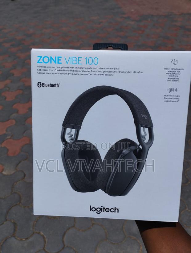 Logitech Zone Vibe 100 Wireless Headset (Graphite) - main view