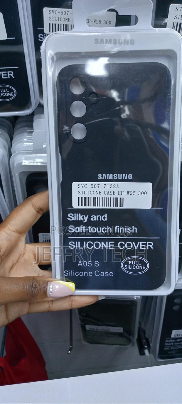 Samsung Galaxy A05s Black Original Silicone Phone Case - main view