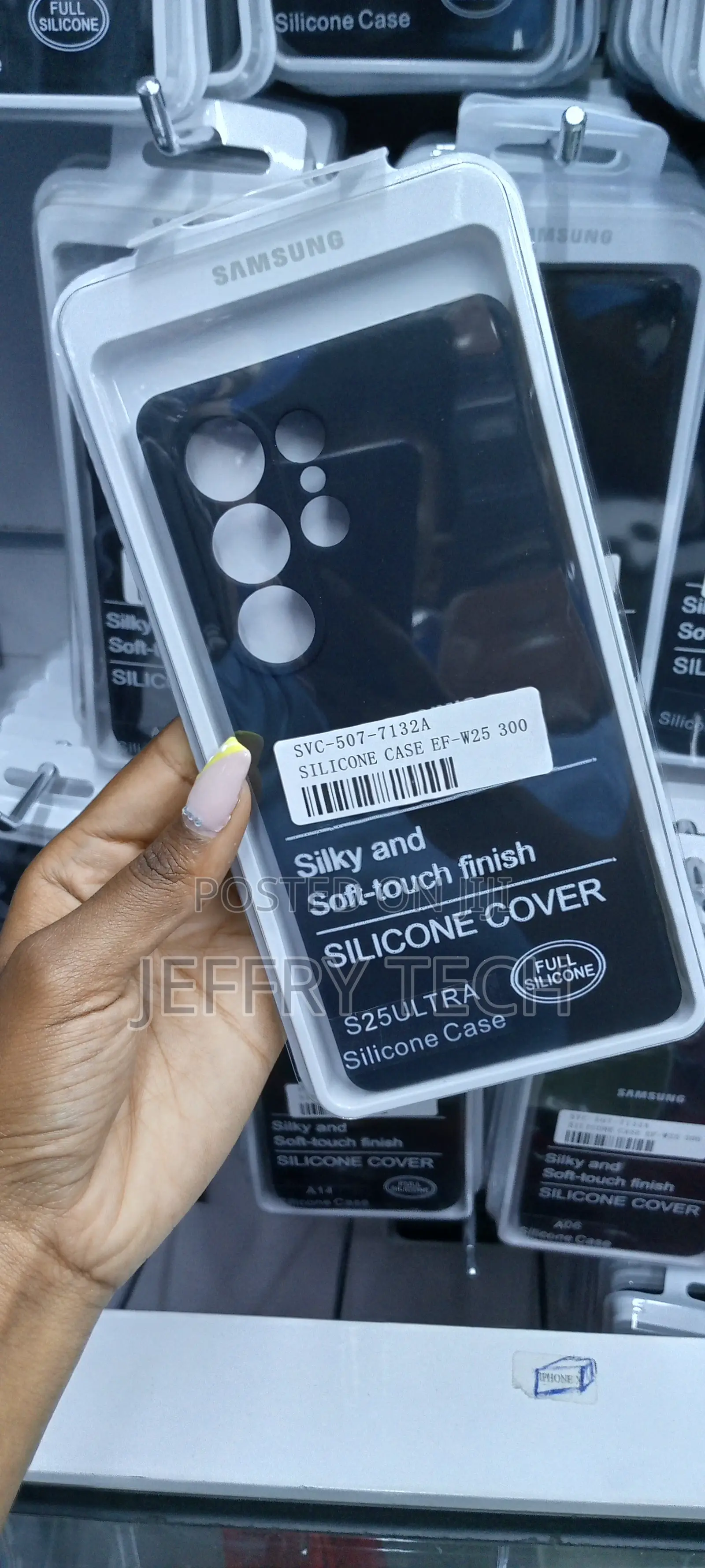 Samsung Galaxy S25 Ultra Black Original Silicone Case/ Cover