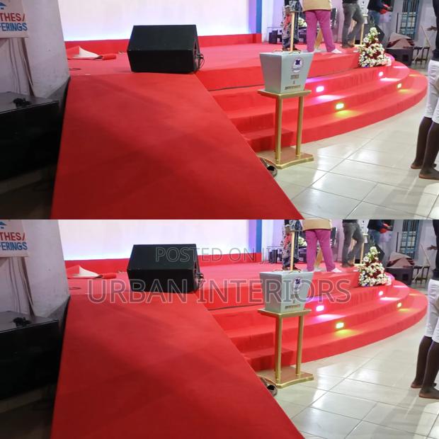 Red Altar Carpets. Entrance View
