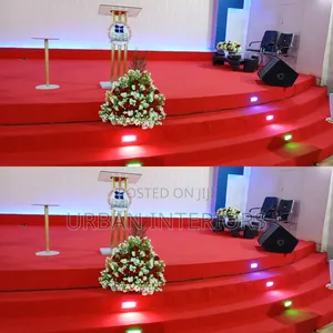 Red Church Altar Carpets. 4m Constant Width