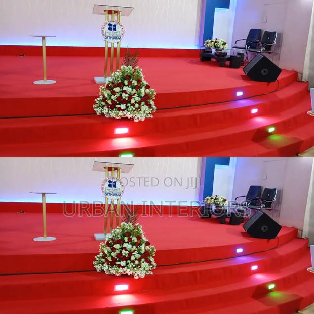Red Church Altar Carpets. 4m Constant Width