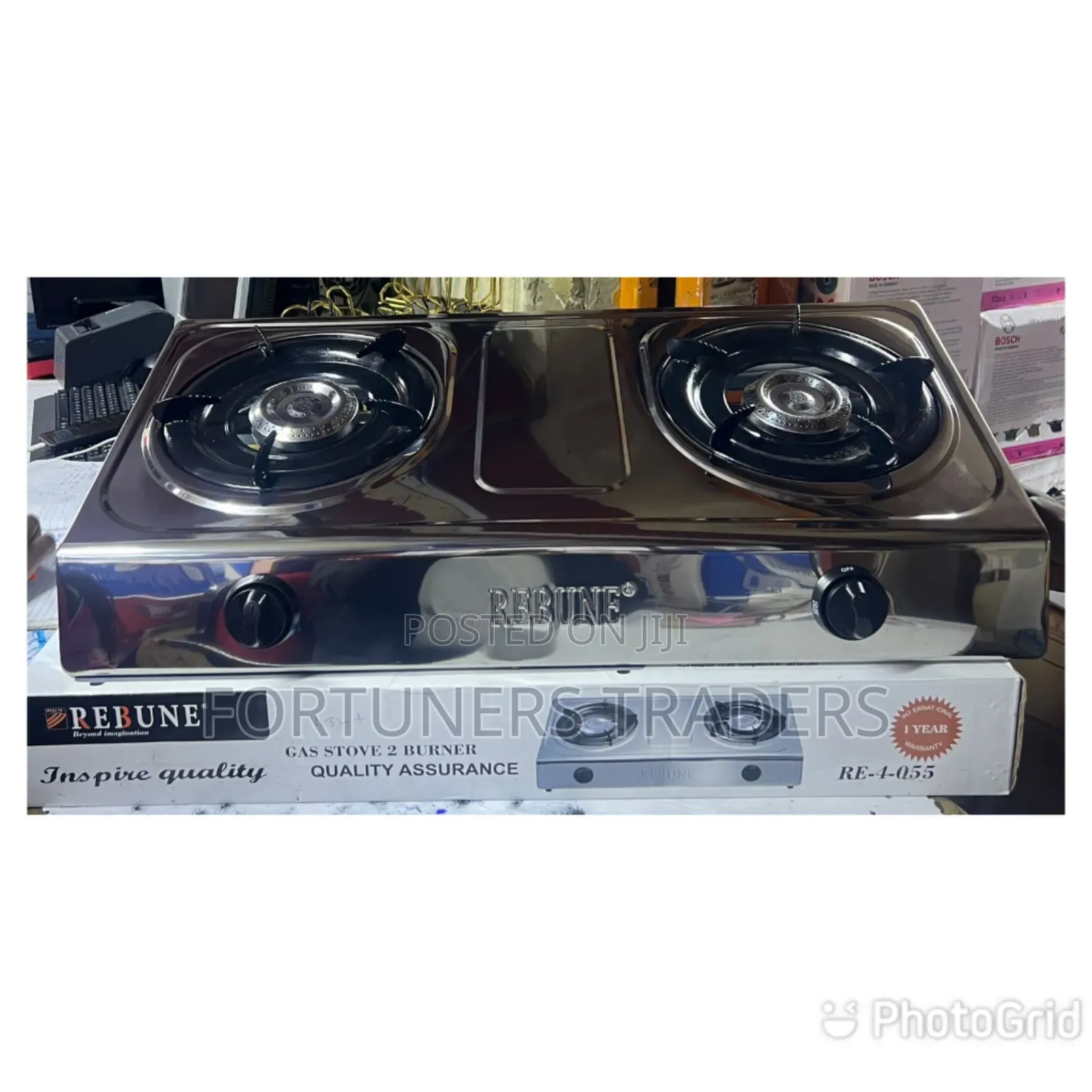 2 Burner Stainless Steel Rebune Burner