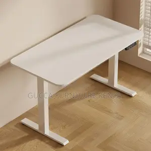 Office Tables:120cm Wood Electric Adjustable Writing Table