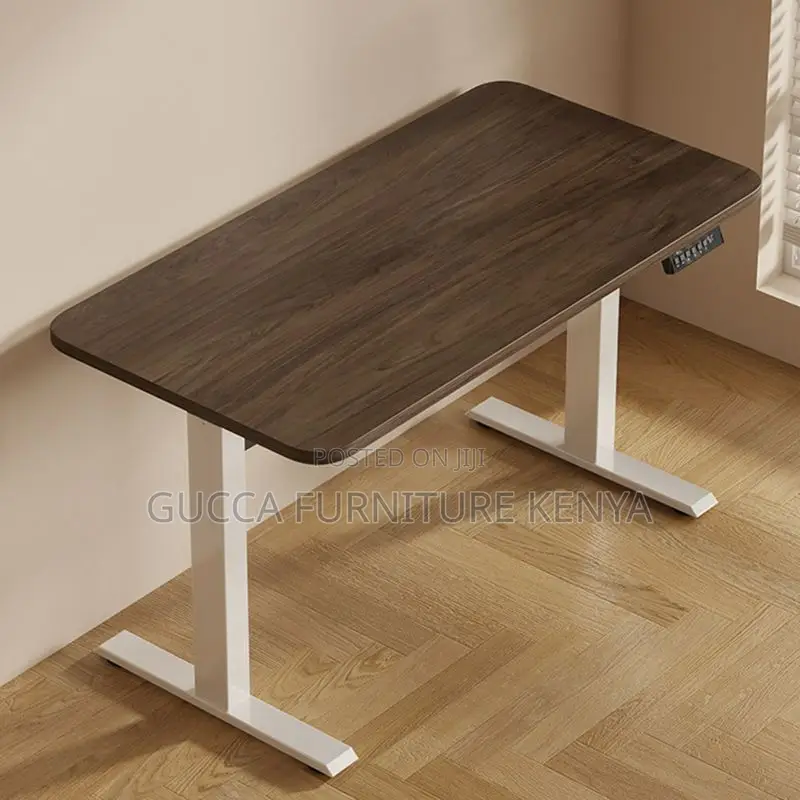 Office Tables:120cm Wood Electric Adjustable Writing Table