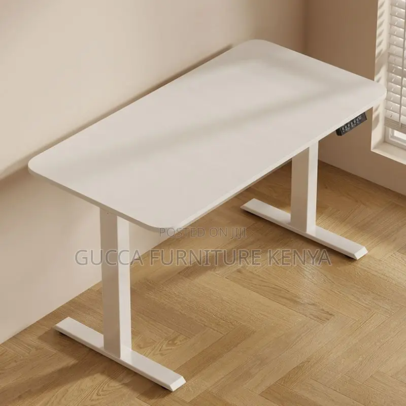 Office Tables:120cm Wood Electric Adjustable Writing Table