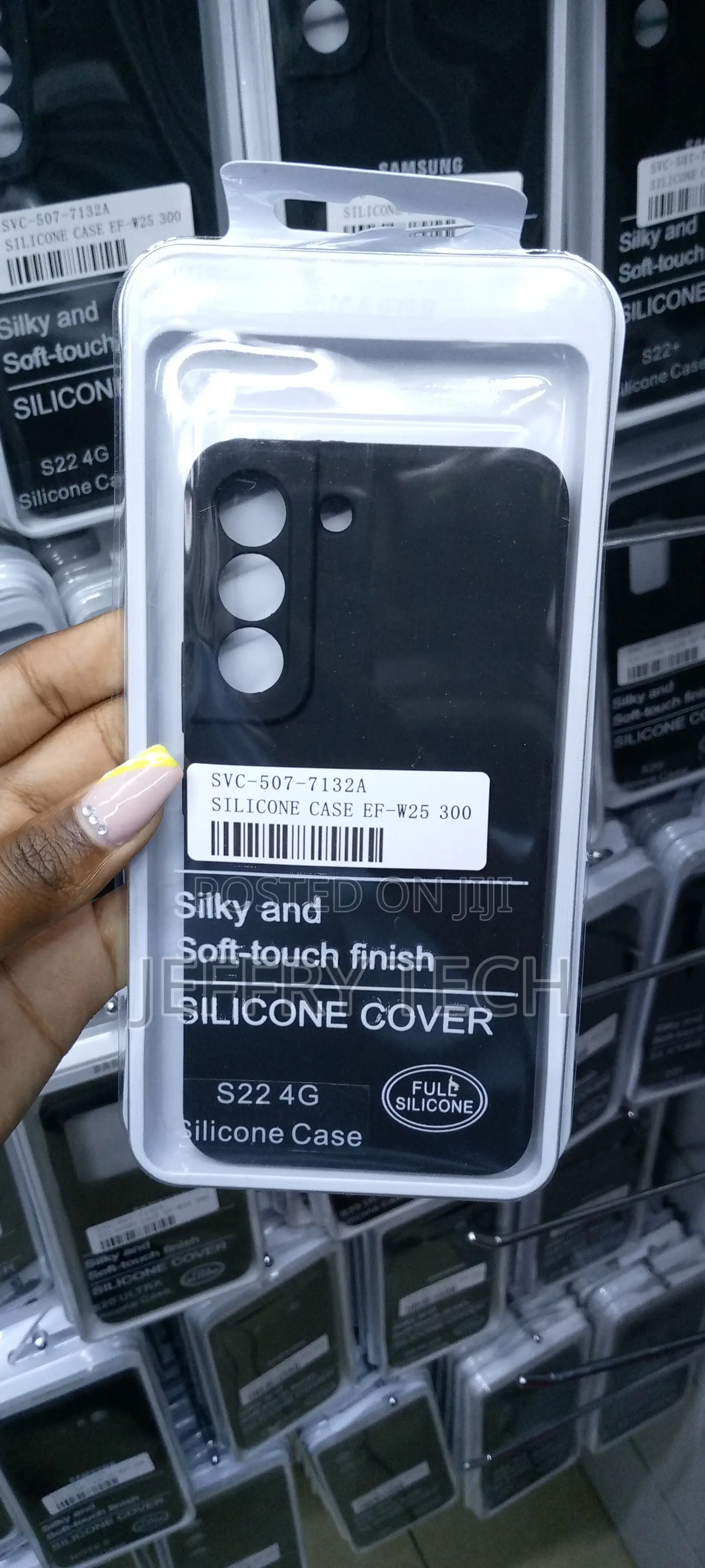 Silicone Case Cover for Samsung S24 Ultra, Black