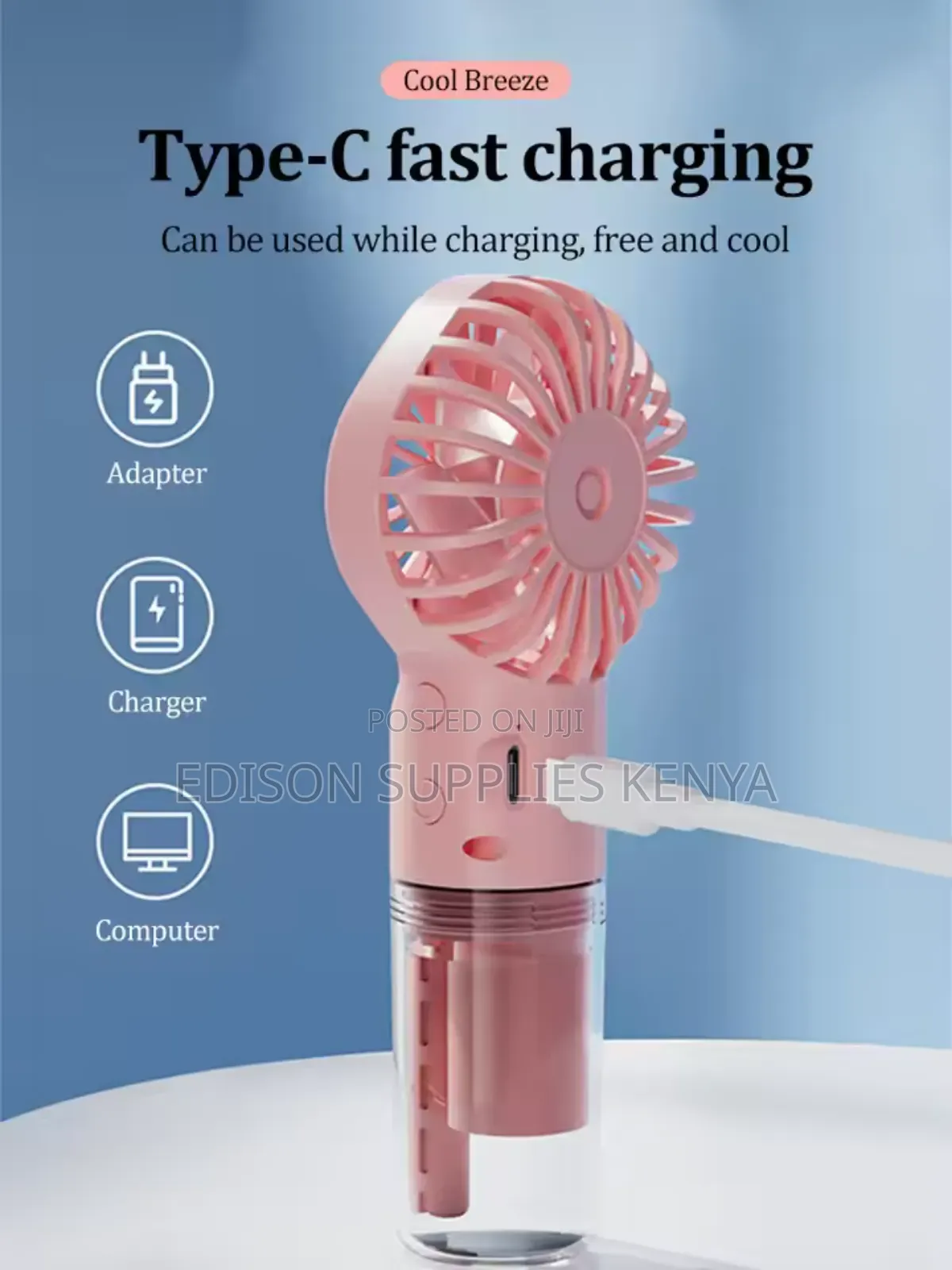 Hand Fans Mist Sprayer Fan Humidifier Cooling Fan