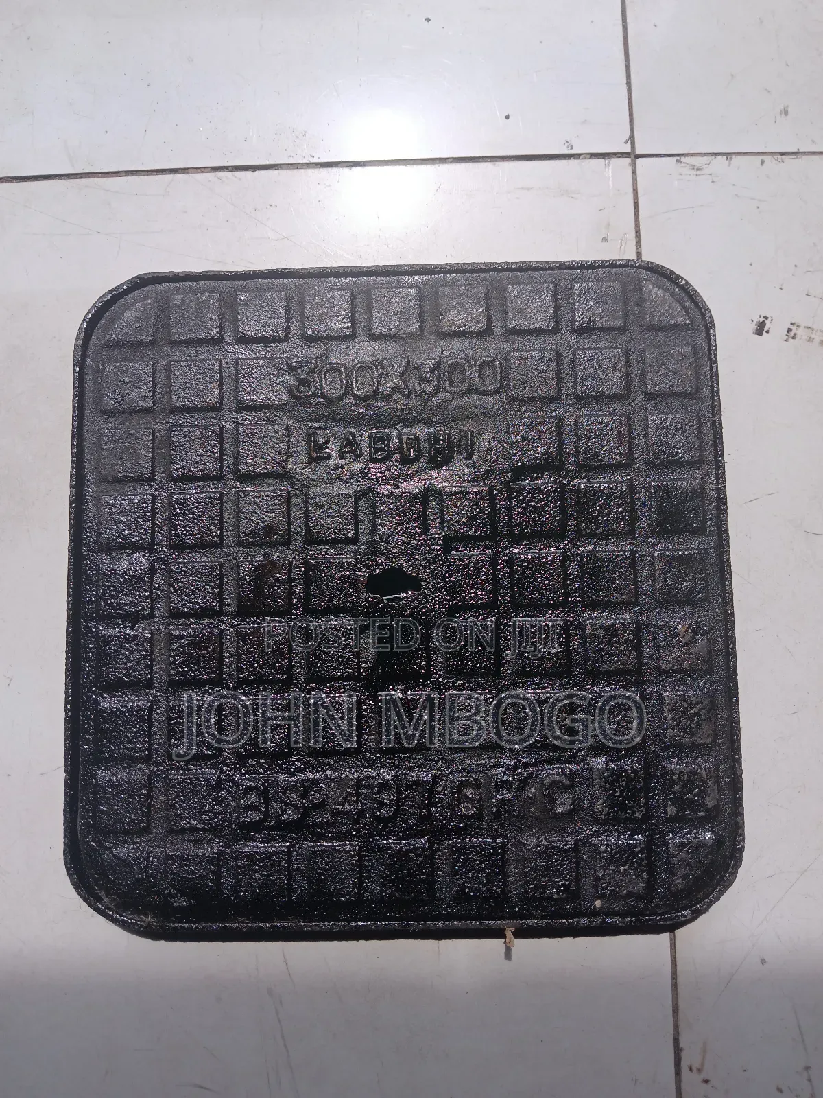 12" Inch Manhole Cover- Cast Iron .
