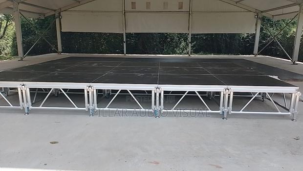 Imported Raised Dias Stages for Hire, Get From Pillar Avs - main view