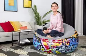 Graffiti Inflatable Bean Bag Airchair, Multi-Colour