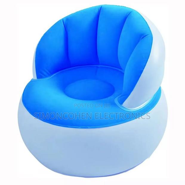 Comfortable Chair Pouf With Backrest Kids Inflatable Chair - main view