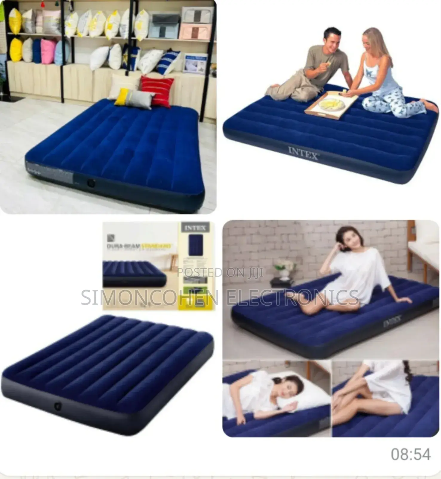 Intex Inflatable Air Mattress Plus Free Electric Pump