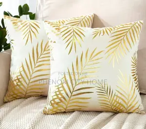 New Design Gold White Throwpillow Covers