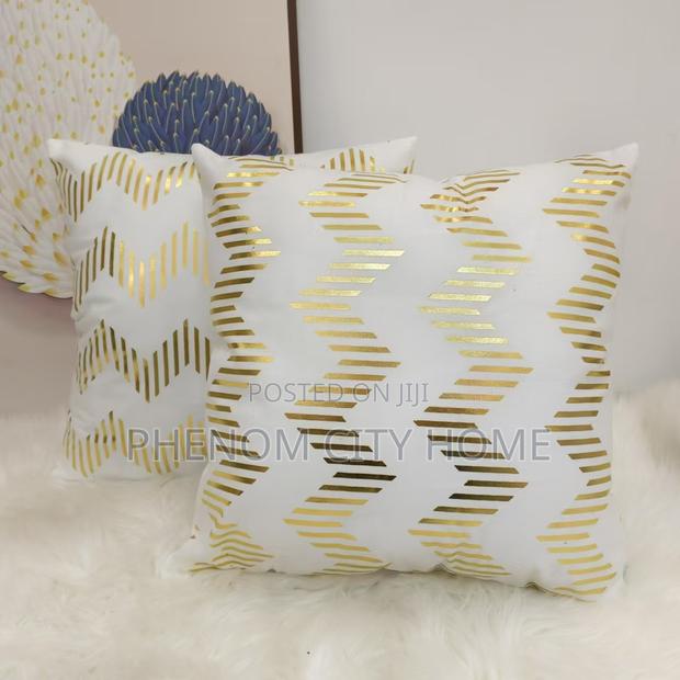 New Print of White Throwpillow Covers
