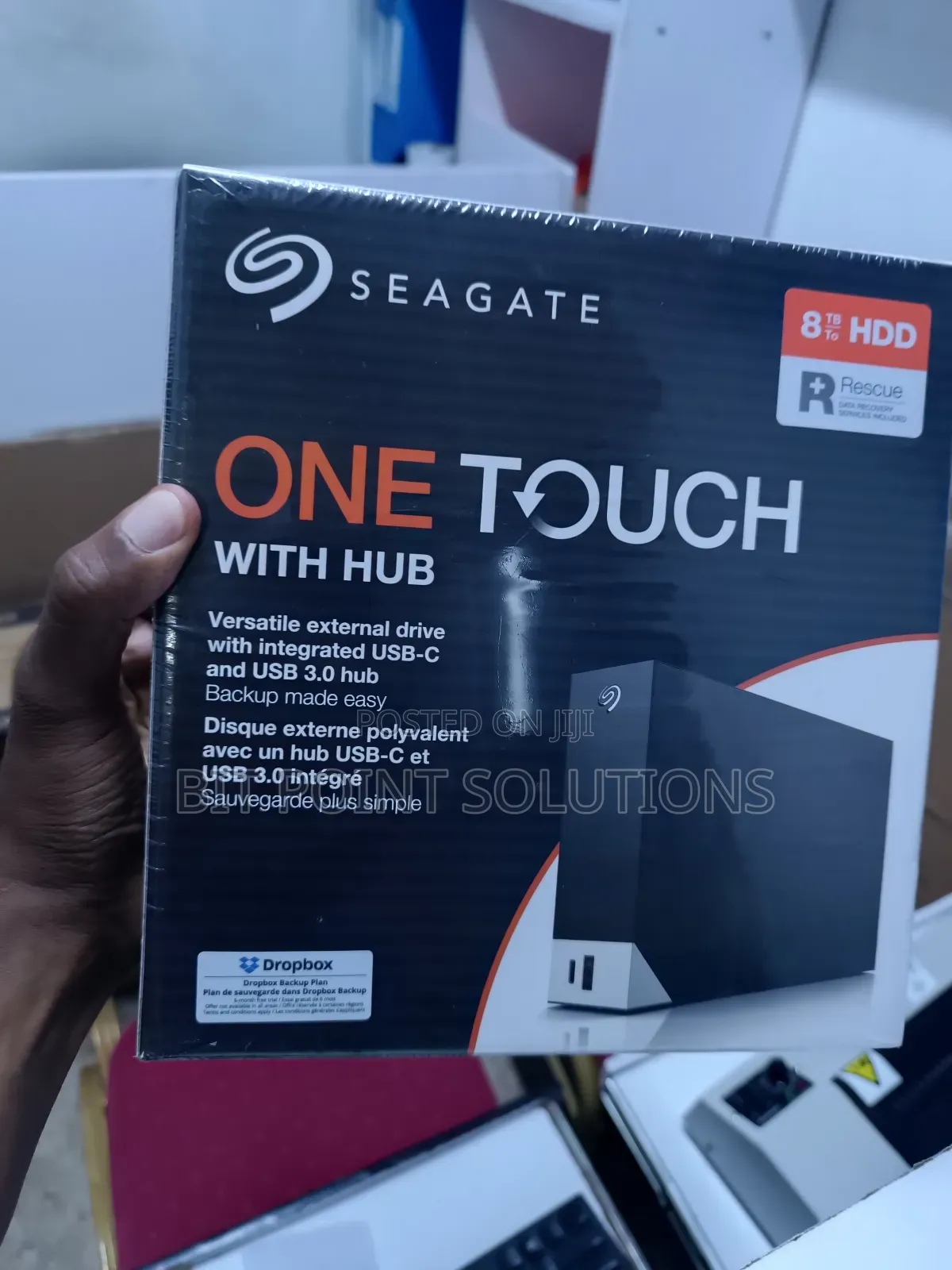 Seagate 8tb One Touch With Hub External Harddrive'! 8tb
