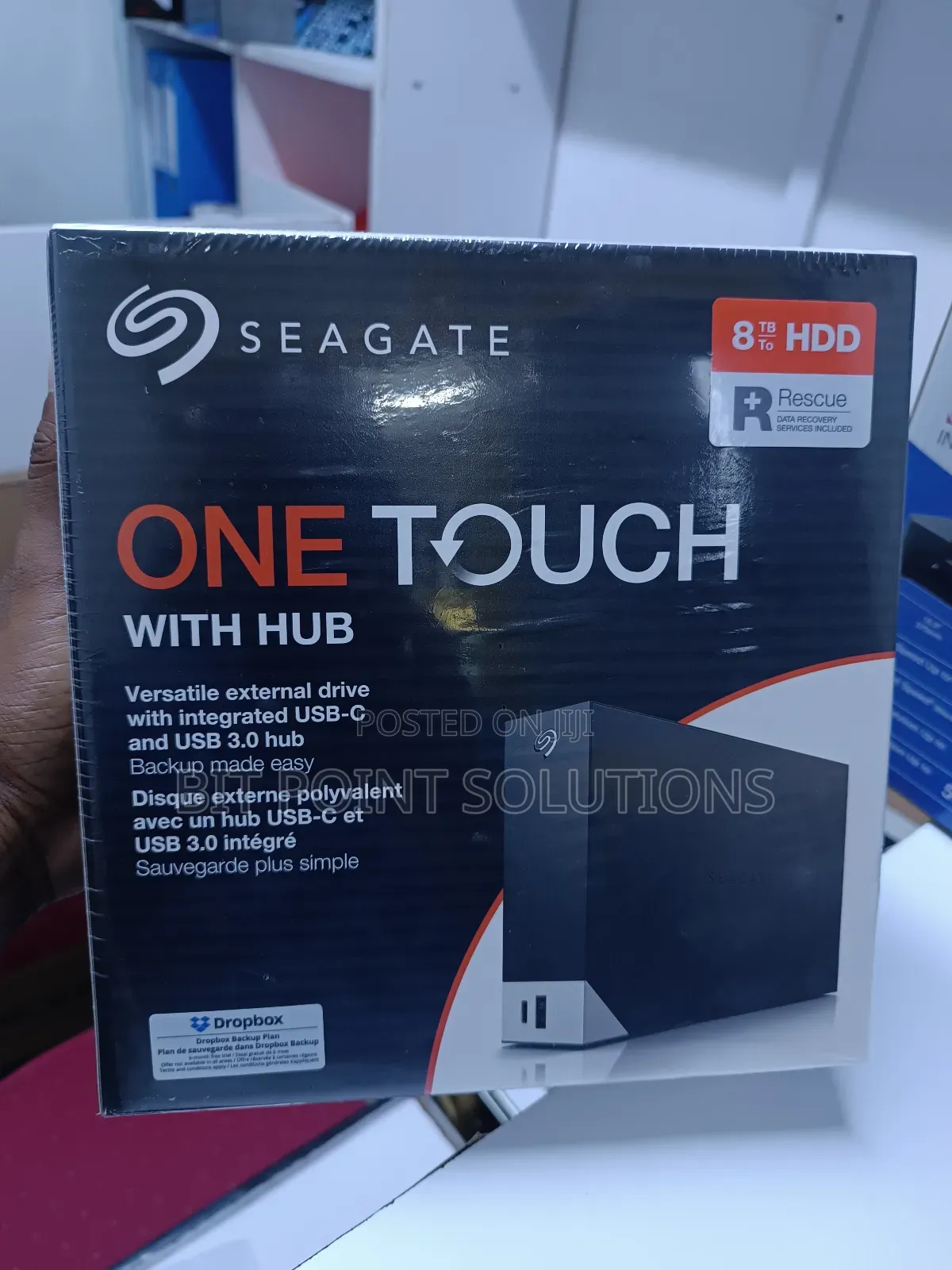 Seagate 8tb One Touch With Hub External Harddrive'! 8tb
