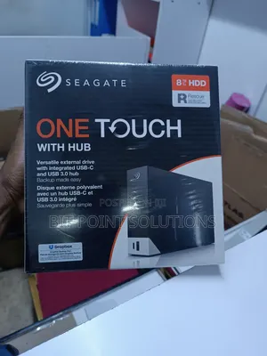 Seagate 8tb One Touch With Hub External Harddrive'! 8tb