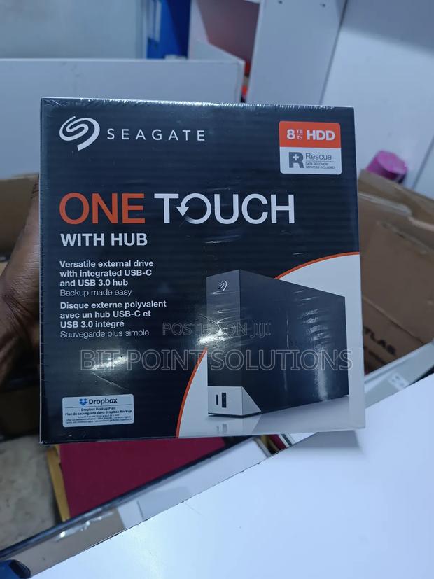 Seagate 8tb One Touch With Hub External Harddrive'! 8tb - thumbnail 4