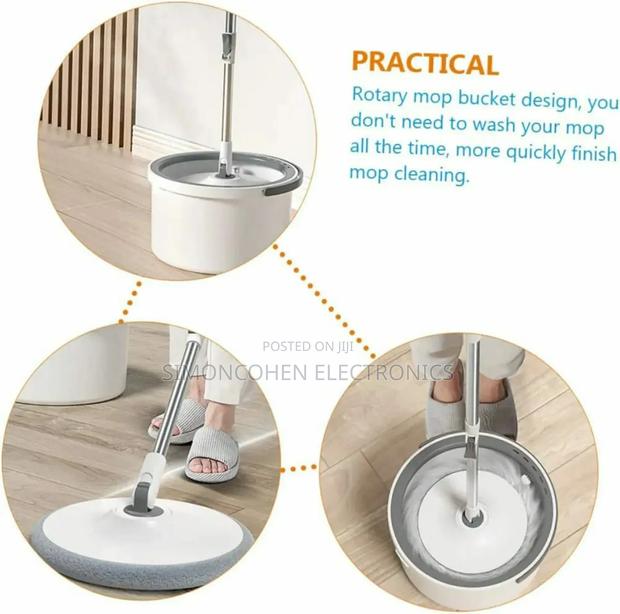 Hand-Free 360 Degrees Spin Mop With Bucket - main view