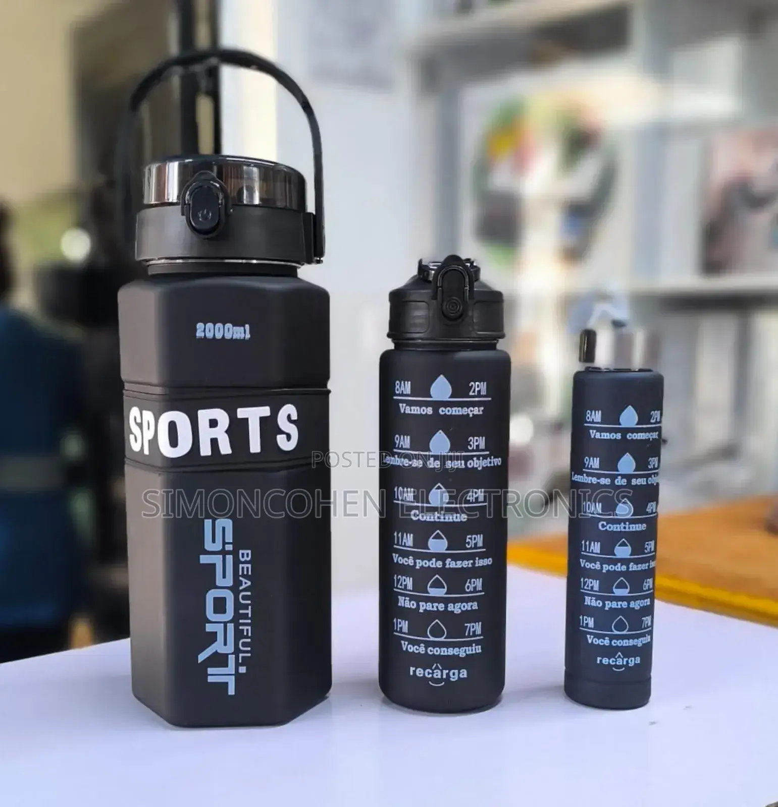 3in1 Motivational Water Bottle