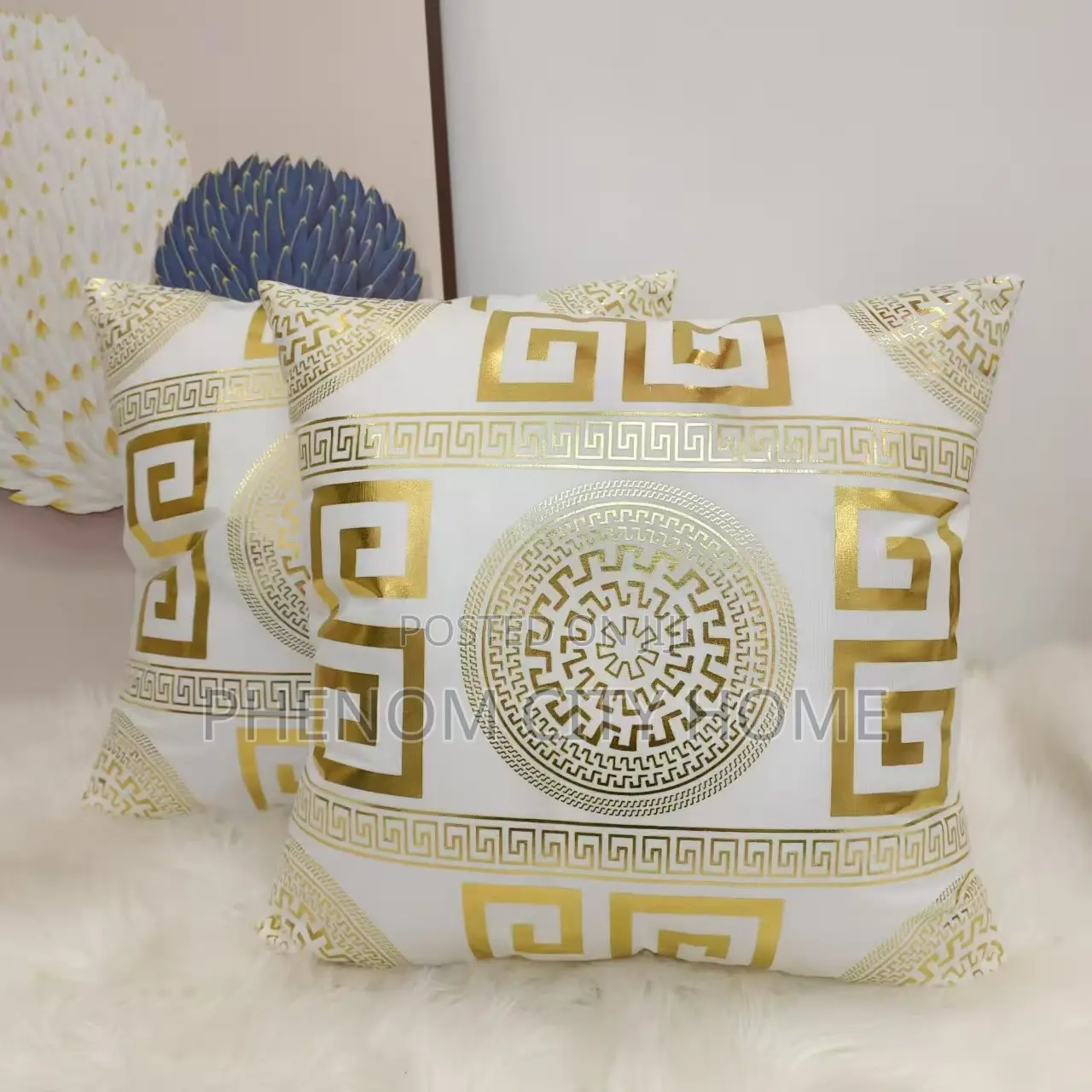 White Elegant Throwpillow Covers