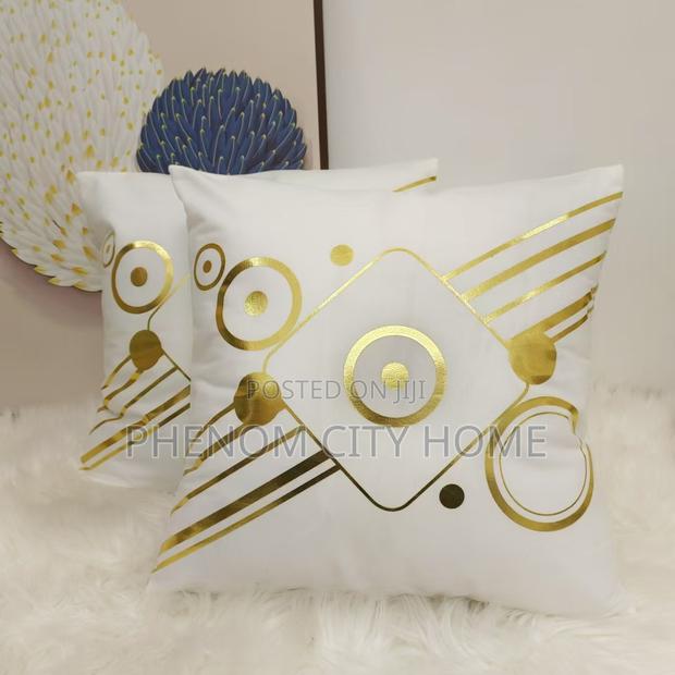 White Unique Design Imported Throwpillow Covers - main view
