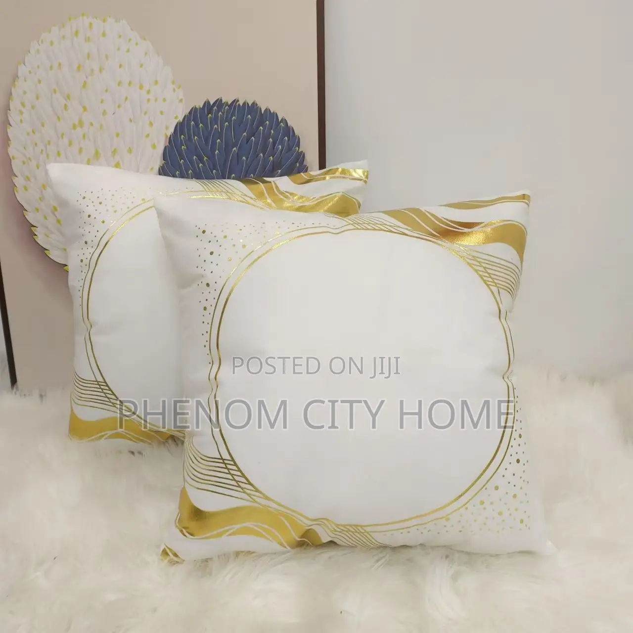 White Unique Design Imported Throwpillow Covers