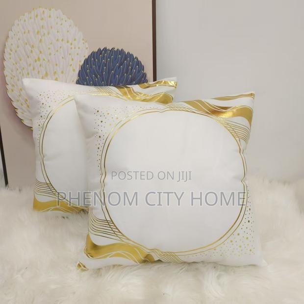 White Unique Design Imported Throwpillow Covers - thumbnail 2