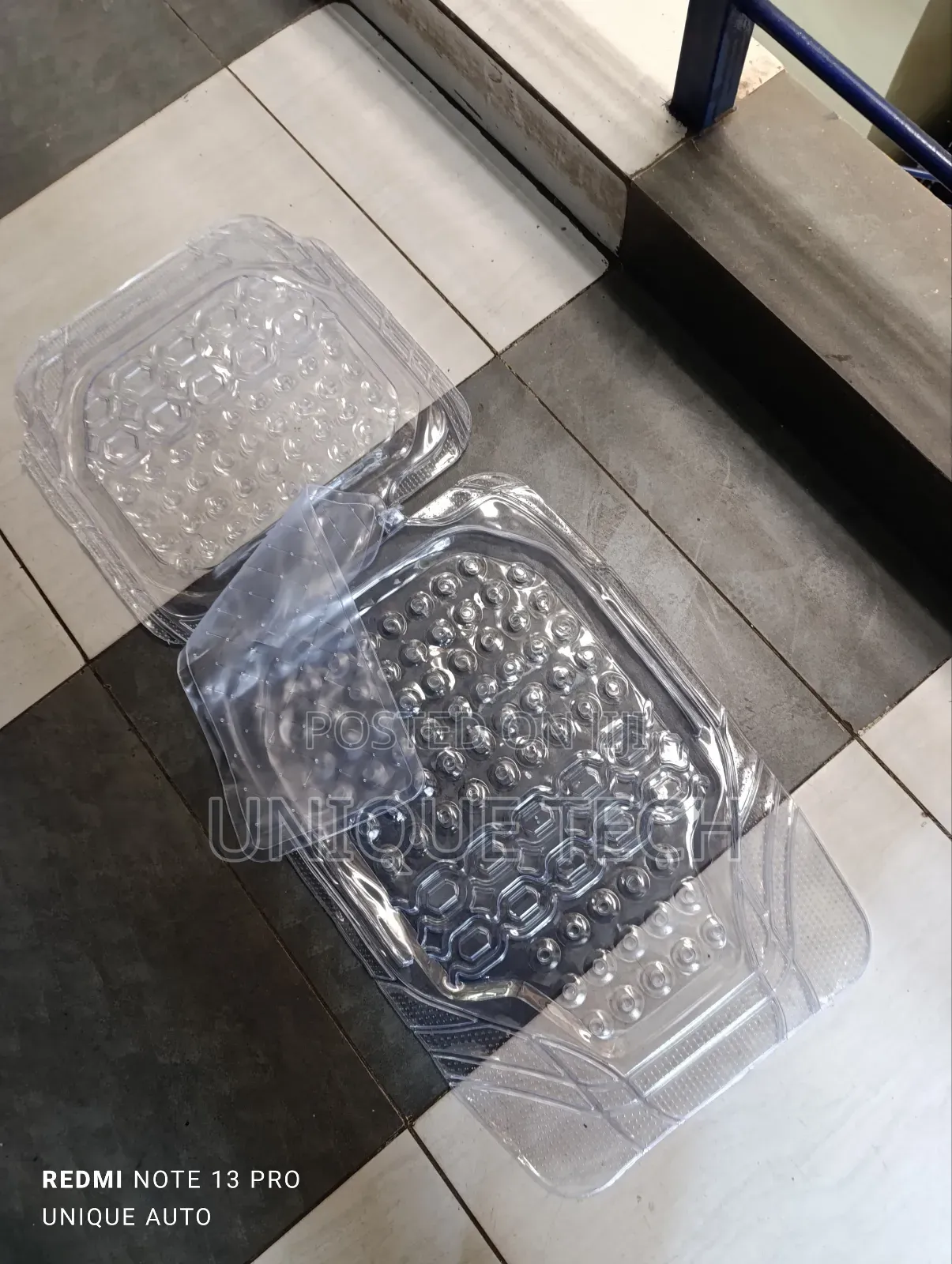 Anti-Slip Clear Car Floor Mats – 5-Piece Set