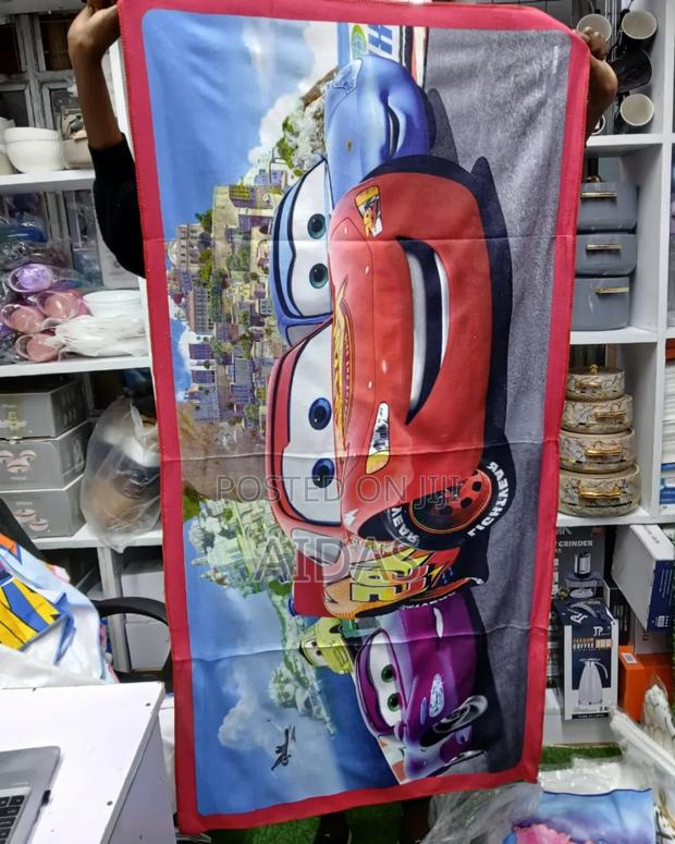 Cartoon Themed Kids Towel - thumbnail 2