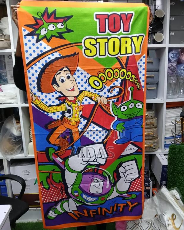 Cartoon Themed Kids Towel - thumbnail 3