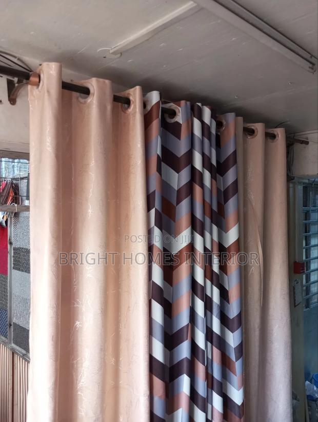 Cream Patterned Curtain Quality Being Curtain Available - main view
