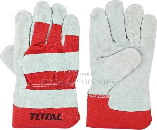 Total Leather Working Gloves Heavy Duty Gardening Gloves - thumbnail 3