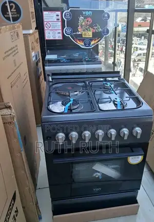 Von 58x58 3 Gas + 1 Electric Hotplate Freestanding Cooker