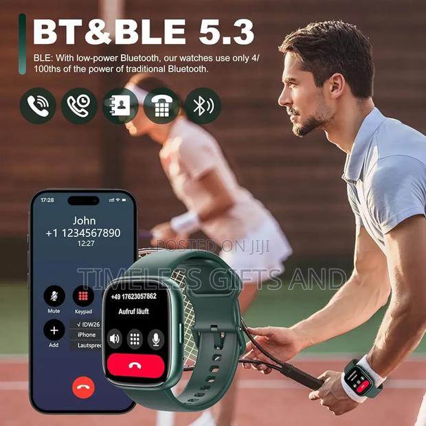 Idw26 Unisex Green Smart Watch - thumbnail 2