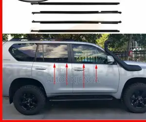 Prado 150 Weather Strips With Chrome
