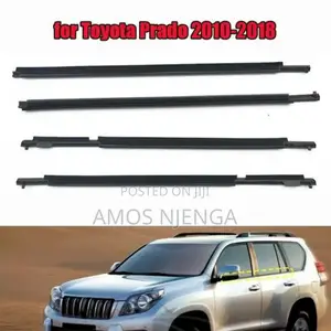 Prado 150 Weather Strips With Chrome