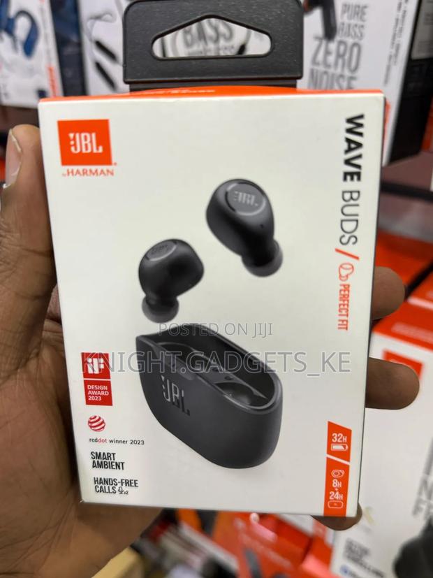 Beige JBL Wave Buds - main view