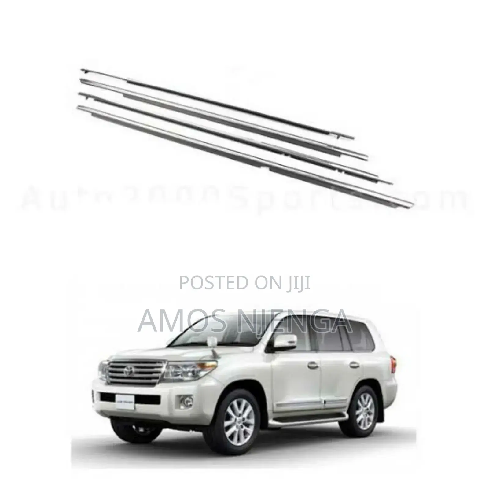 Prado 150 Chrome Weather Strips